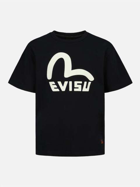 SEAGULL AND LOGO PRINT T-SHIRT