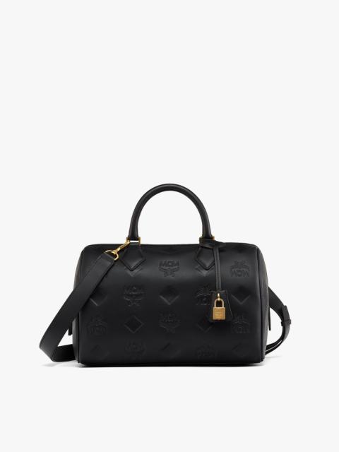 Ella Boston Bag in Maxi Monogram Leather