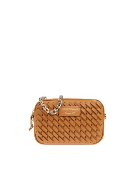 EMPORIO ARMANI leather shoulder bag