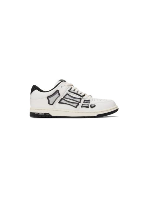 AMIRI White & Black Chunky Skel Top Low Sneakers