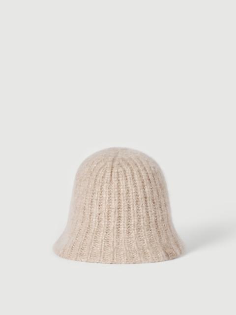Brunello Cucinelli Cashmere Diamond yarn rib knit bucket hat