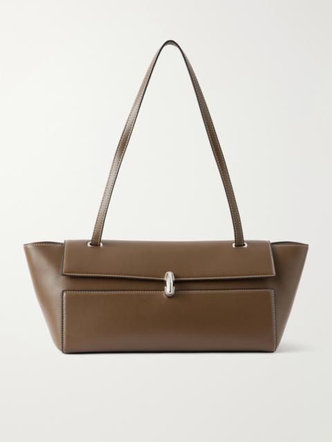 SAVETTE Symmetry Trapeze Leather Shoulder Bag