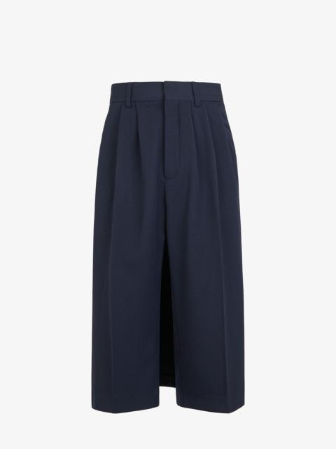 FENDI Blue wool pant skirt