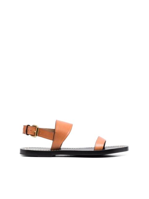 stud detail leather sandals