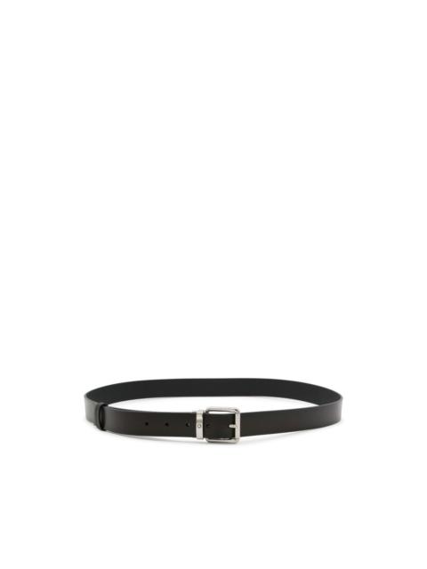 Montblanc square-buckle leather belt