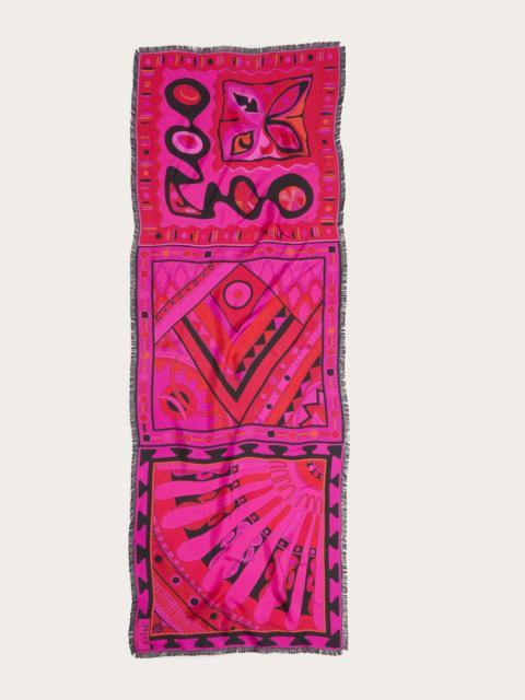 PUCCI MIXED PRINT SILK STOLE