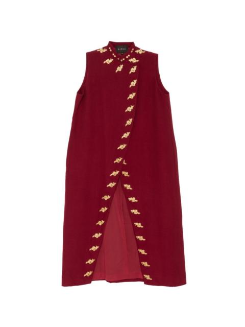 BIYAN Gabardine embellished vest coat