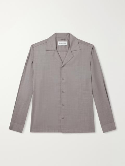 FRESCOBOL CARIOCA Safra Camp-Collar Wool Shirt