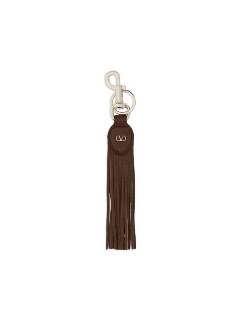 Valentino tassel logo keyring