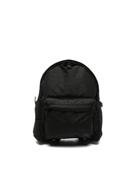 logo-patch padded backpack
