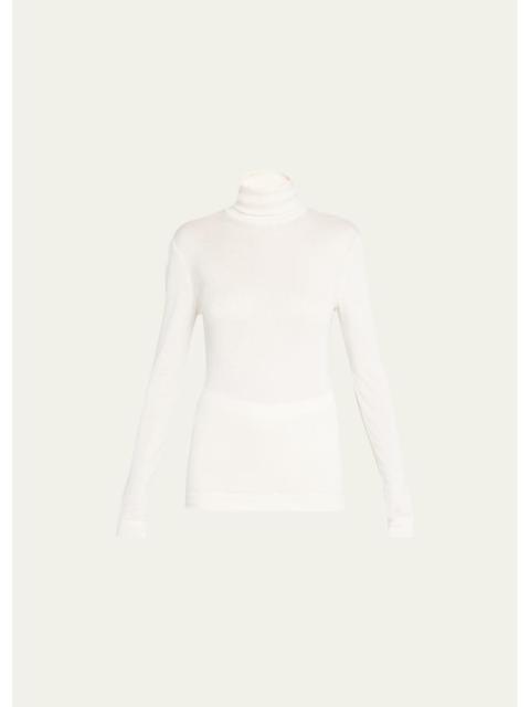 HANRO Silk-Cashmere Turtleneck Top