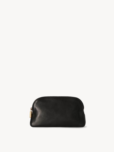 The Row EW Circle Pouch in Leather