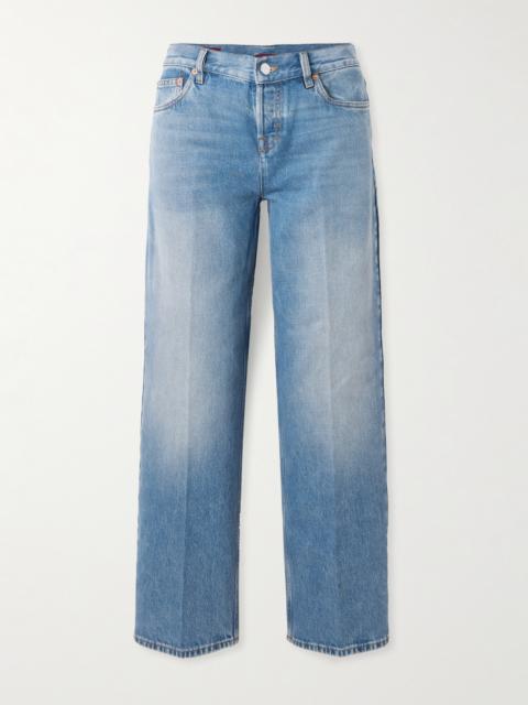 GUCCI Cropped Mid-rise Straight-leg Jeans