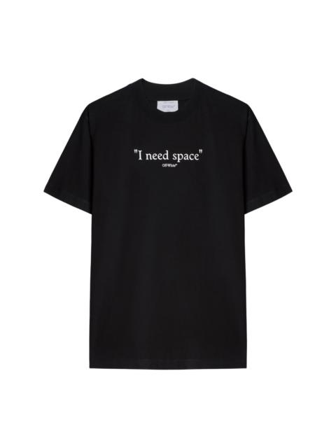 slogan-print cotton T-shirt