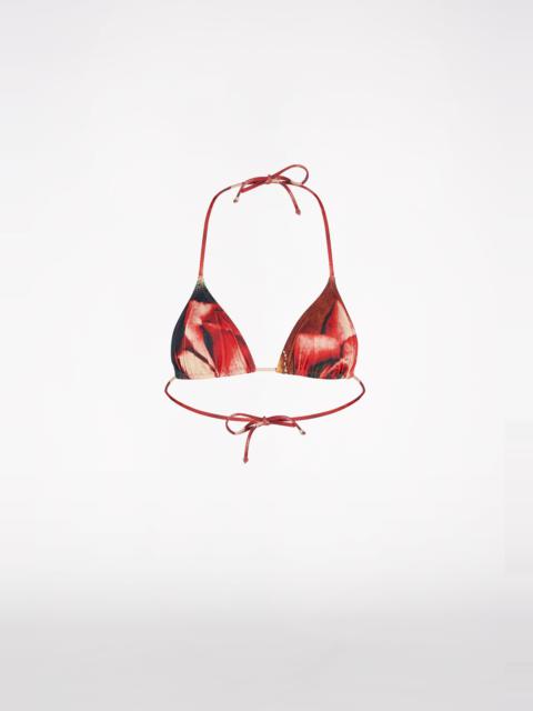 THE RED ROSES BIKINI TOP