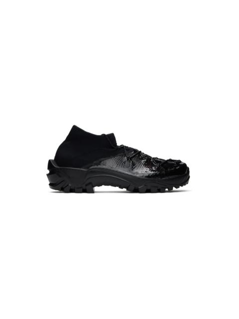 DEMON Black Vipara Lace-Up Derbys