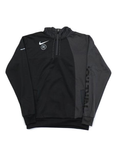 Nike Nike Alphabet Logo Printing Zipper Reflective hooded Drawstring Black Gray Blackgray AT6098-060