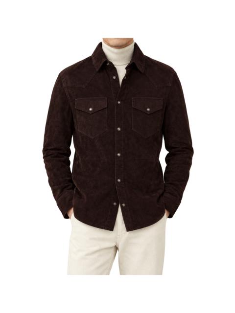 Brunello Cucinelli Suede Western Jacket "Moors Head" BRUN2338