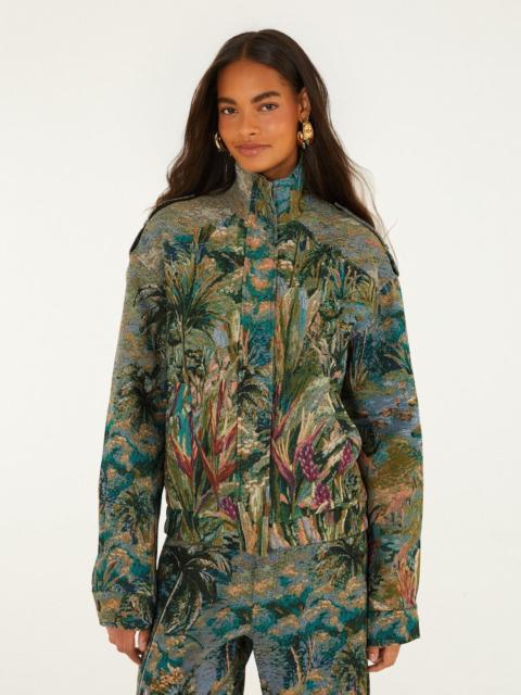 FARM RIO Petricor High Neck Jacquard Jacket
