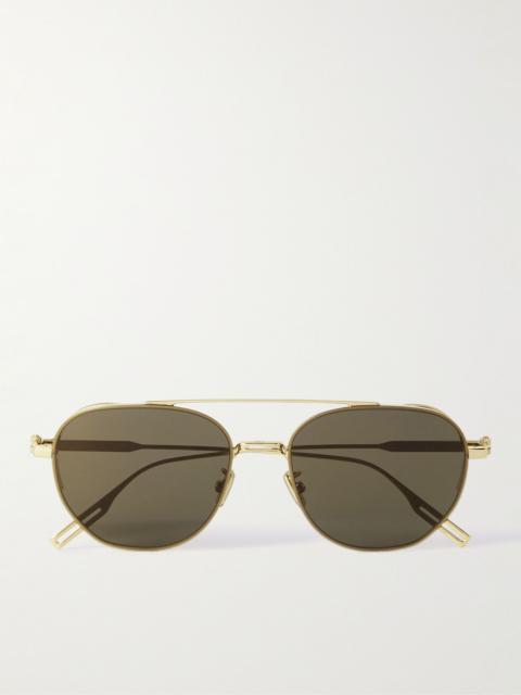 Dior NeoDior RU Aviator-Style Gold-Tone Sunglasses Gold