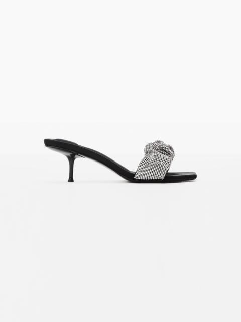 Alexander Wang JESSIE CRYSTAL SCRUNCHIE BLACK/CLEAR