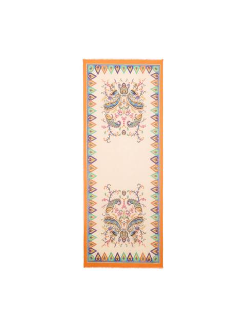 Etro floral paisley jacquard scarf