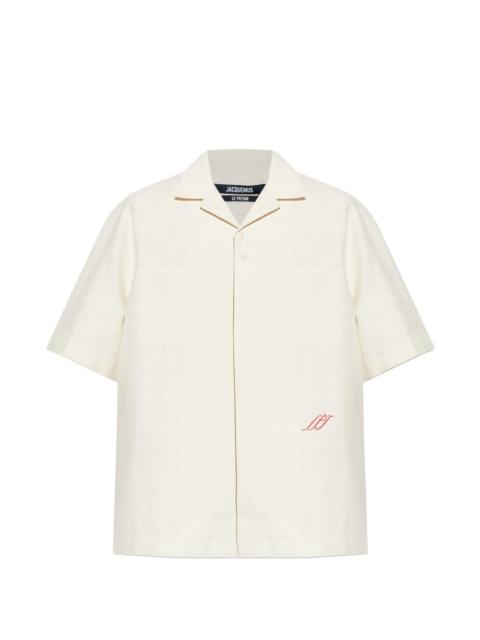 JACQUEMUS Romarin pocket embroidered shirt