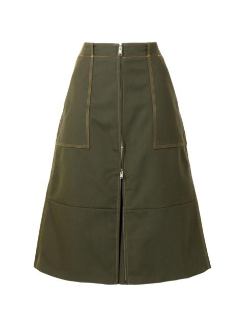 Ambush A-line midi skirt