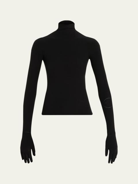 MARIE ADAM-LEENAERDT Collant Turtleneck Top