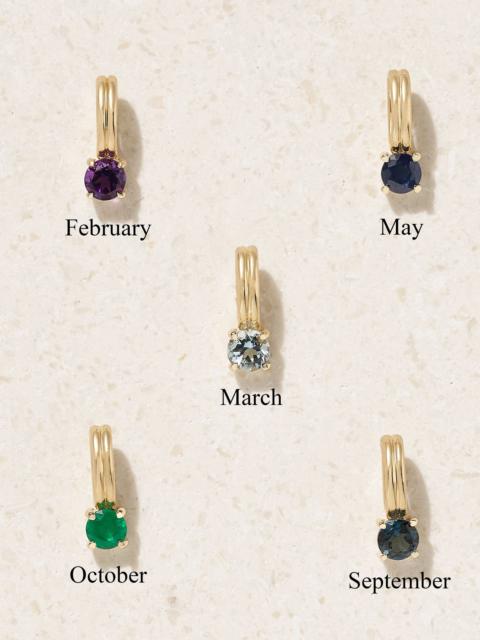 STONE AND STRAND Beekman Birthstone 14-karat gold multi-stone necklace Gold