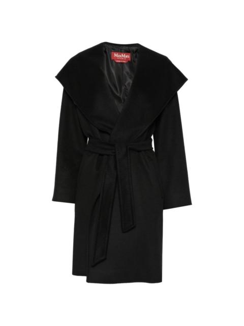Max Mara hooded belted coat