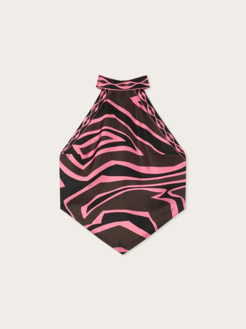PUCCI LABIRINTO PRINT SILK SCARF TOP