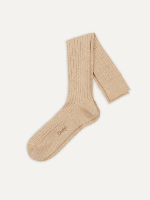 Drake's Oatmeal Cotton Over-the-Calf Socks
