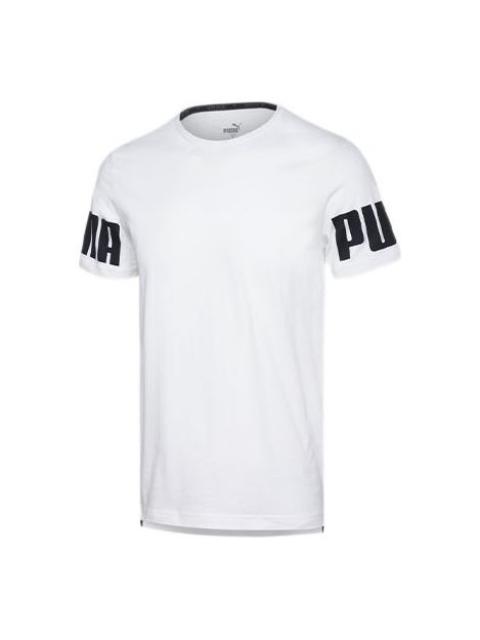 PUMA Rebel Cuff Printing Short Sleeve White 584744-57