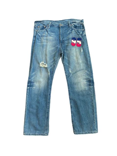 Other brands Japanese Brand - 🔥 Rare Co & Lu Printed Logo 95 Patches Acid Wash Denim