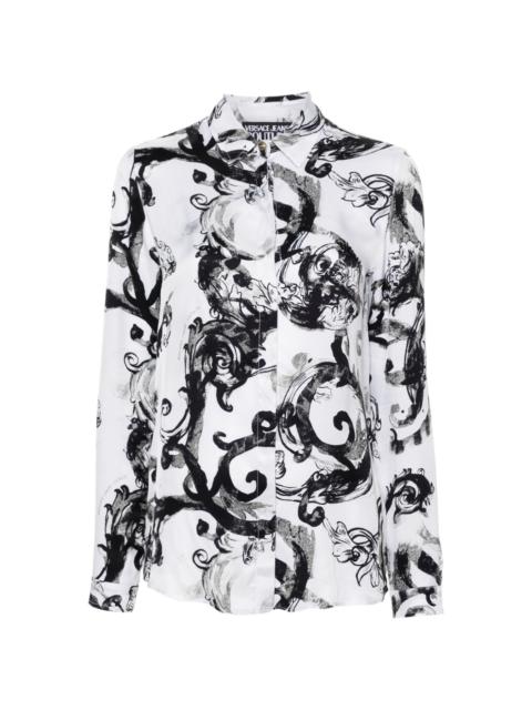 VERSACE JEANS COUTURE Watercolour Baroque shirt