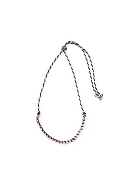 forte_forte braided crystal-embellished necklace