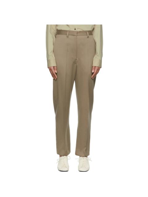 Taupe Wool Trousers