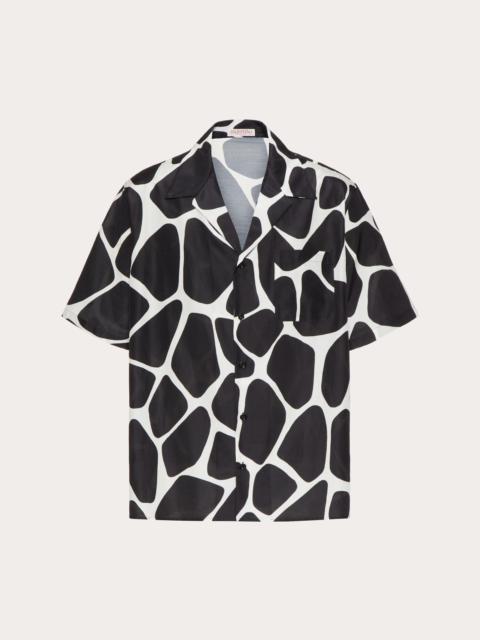 Valentino GIRAFFA RE-EDITION PRINT SILK AND COTTON SHIRT