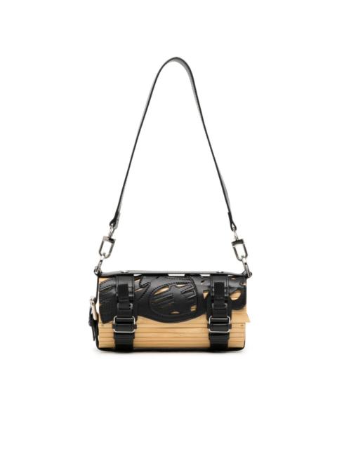 FENG CHEN WANG logo-print bamboo shoulder bag