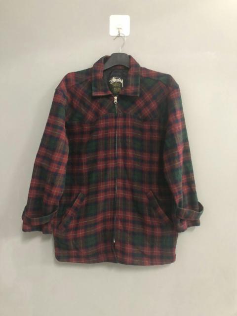 stussy Plaid Lee Army Jacket old 90’s