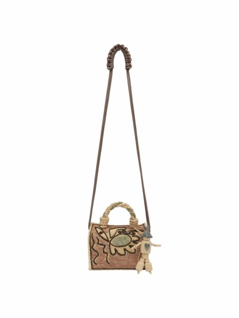 ALÉMAIS Velora Raffia Box Crossbody