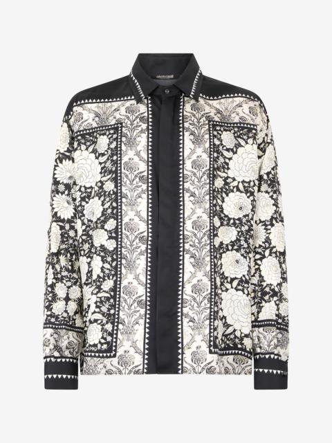 Roberto Cavalli Silk Shirt With Floral Print