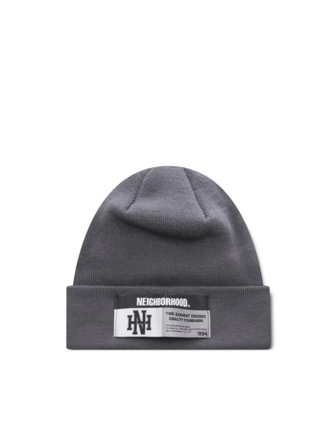 NEIGHBORHOOD label detail beanie