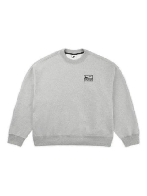 Nike Nike x Stussy Fleece Crew 'Dark Grey Heather' DO9337-063