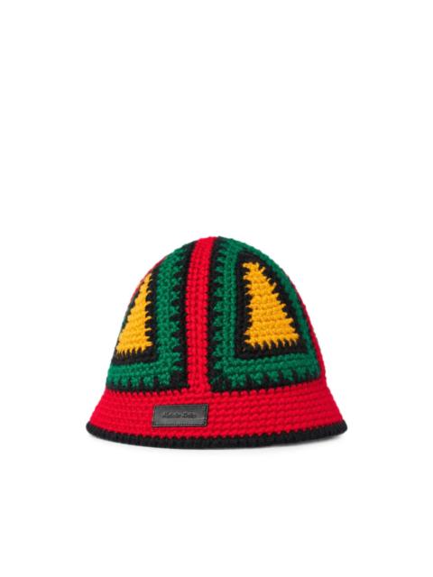 NICHOLAS DALEY crochet-knit bucket hat