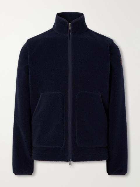 Moncler Logo-Appliquéd Zip-Up Fleece Jacket