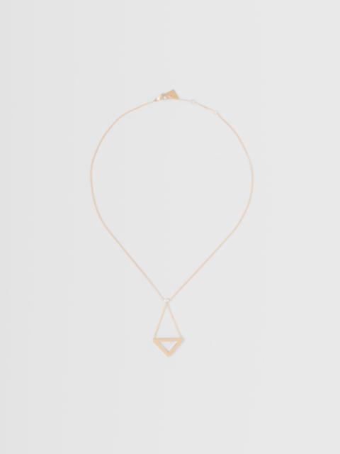 Eternal Gold cut-out pendant necklace in yellow gold