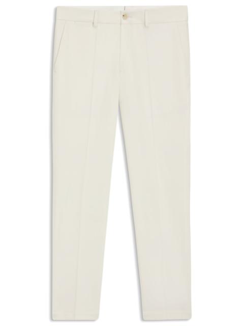 BOSS SLIM-FIT TROUSERS IN STRETCH DOUBLE-FACED FABRIC