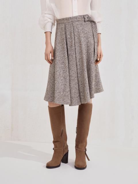 スカート Brunello Cucinelli Virgin Wool And Silk Midi Skirt Virgin wool and silk midi skirt – Lord & Taylor